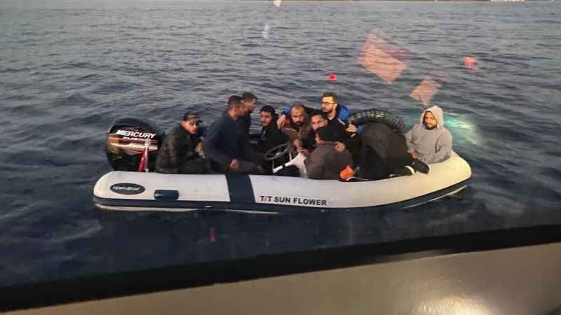 Bodrum'da 9 düzensiz göçmen yakalandı