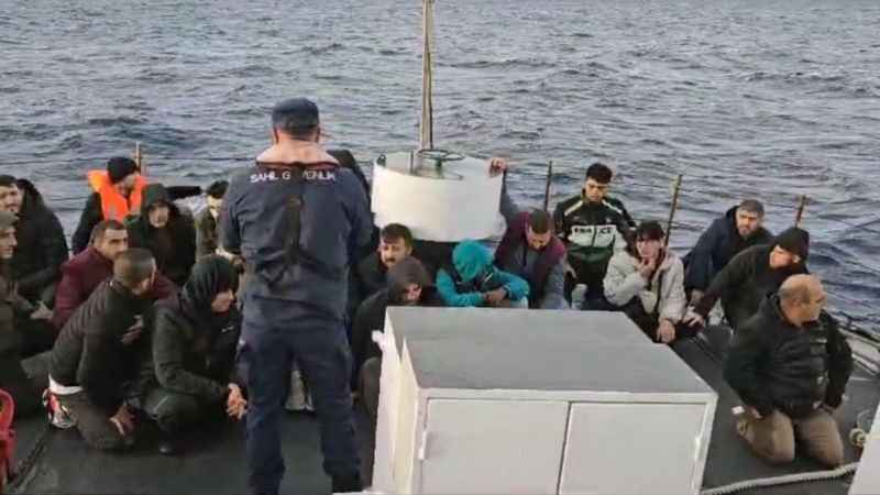 Fethiye’de Yunanistan’ın geri ittiği 66 düzensiz göçmen kurtarıldı