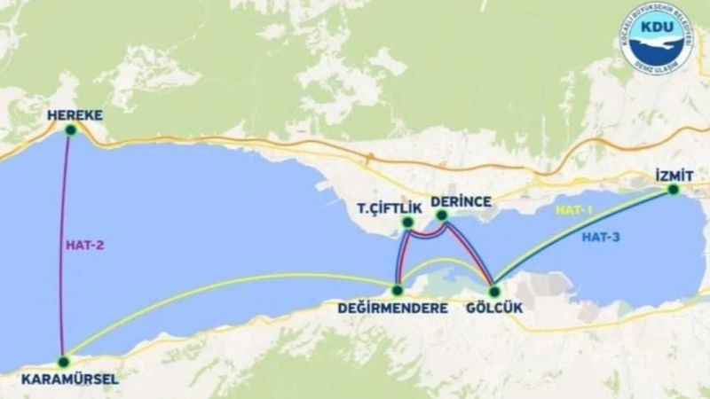 Hereke-Karamürsel vapur seferleri iptal edildi