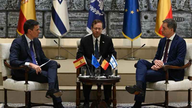 İspanya Başbakanı Sanchez ve Belçika Başbakanı De Croo, İsrail Cumhurbaşkanı Herzog ile görüştü