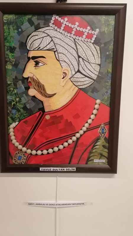 Atıklar sanat eserine dönüştürüldü