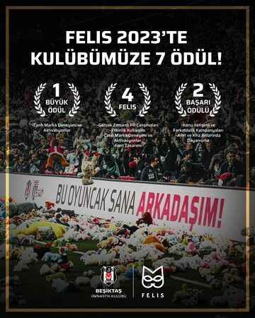 Beşiktaş, Felis’ten 7 ödülle döndü