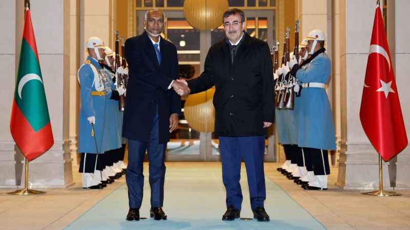 Cumhurbaşkanı Yardımcısı Yılmaz, Maldivler Cumhurbaşkanı Muizzu ile görüştü