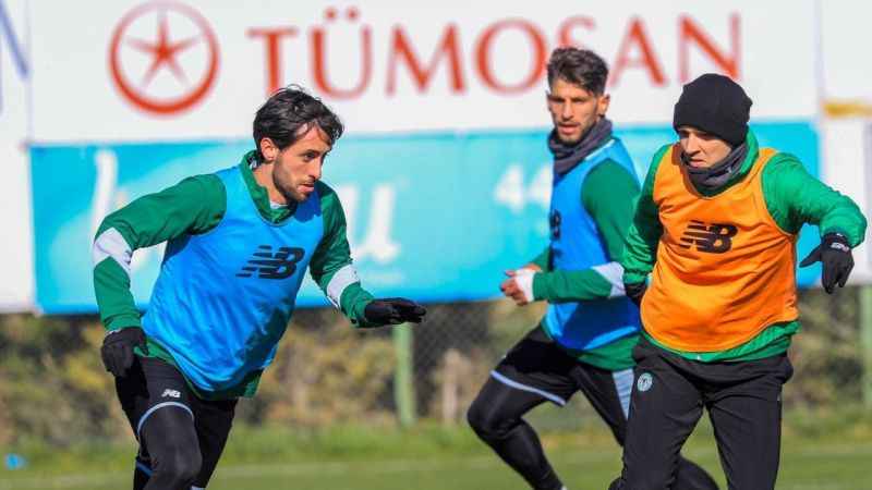 Konyaspor, Alanyaspor maçı hazırlıklarını sürdürdü