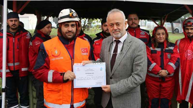 22 sağlık personeli UMKE’ye katıldı