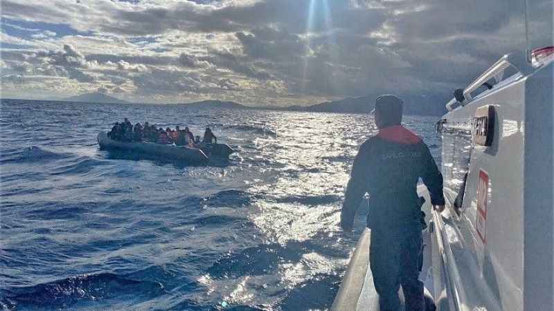Bodrum'da 136 düzensiz göçmen kurtarıldı