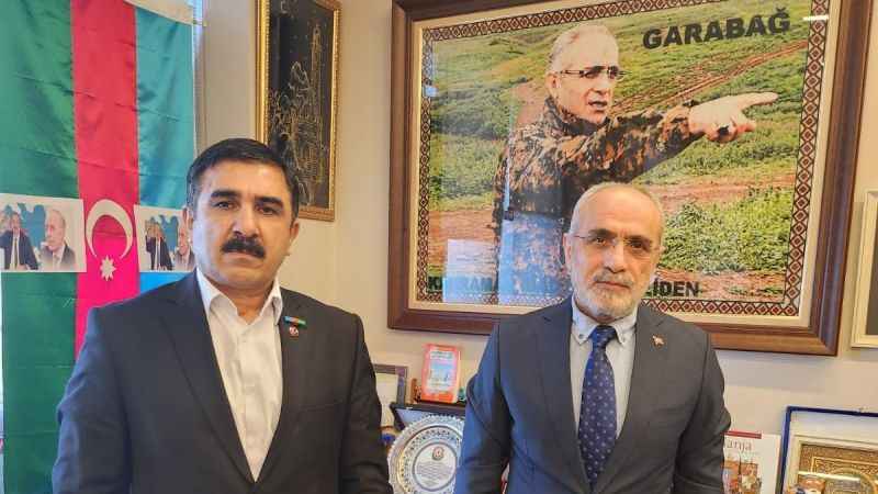 Cumhurbaşkanı Başdanışmanı Topçu, Azerbaycan’ın milli kahramanı Hüseyinli ile görüştü