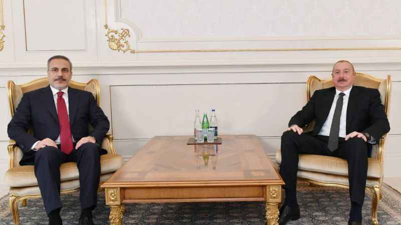 Dışişleri Bakanı Fidan, Azerbaycan Cumhurbaşkanı Aliyev ile görüştü