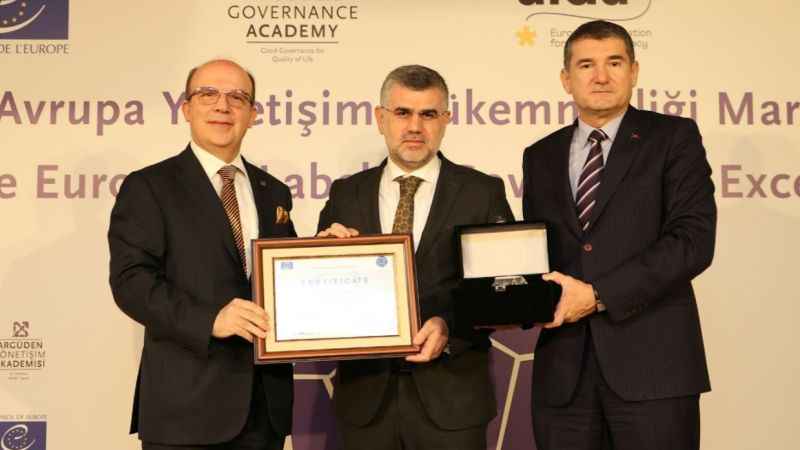 Sultanbeyli Belediyesine Avrupa Yönetişim Mükemmelliği Markası ödülü