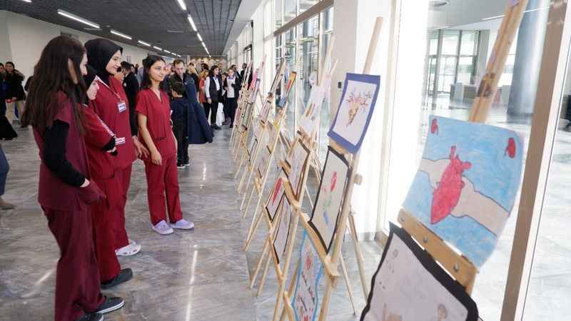 Çocuklar çizimleriyle organ bağışını anlattı