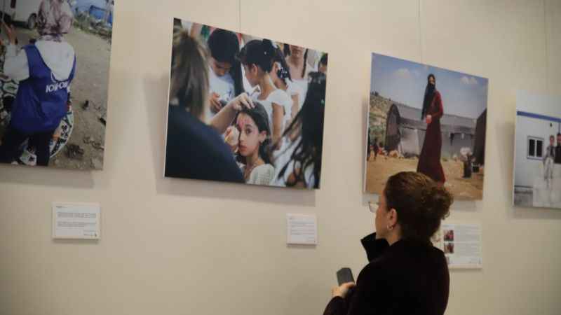 Gaziantep'te Uluslararası Göç Örgütü'nün sergisi açıldı