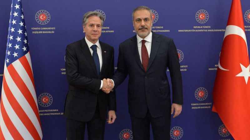 Dışişleri Bakanı Fidan, ABD’li mevkidaşı Blinken ile İsrail-Filistin çatışmasını ele aldı