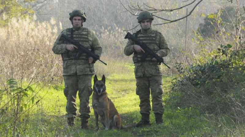 TSK’nın devriye köpekleri birliklerin emniyetine destek sağlıyor