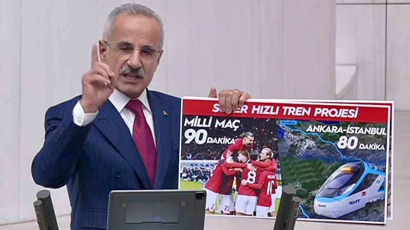 Bakan Uraloğlu: "Maç 90 dakika, Ankara-İstanbul arası 80 dakika"