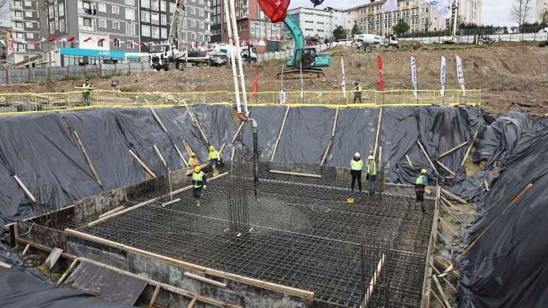 Kentsel dönüşüm kapsamında Bağcılar’da Asburçaklar Sitesi’nin temeli atıldı