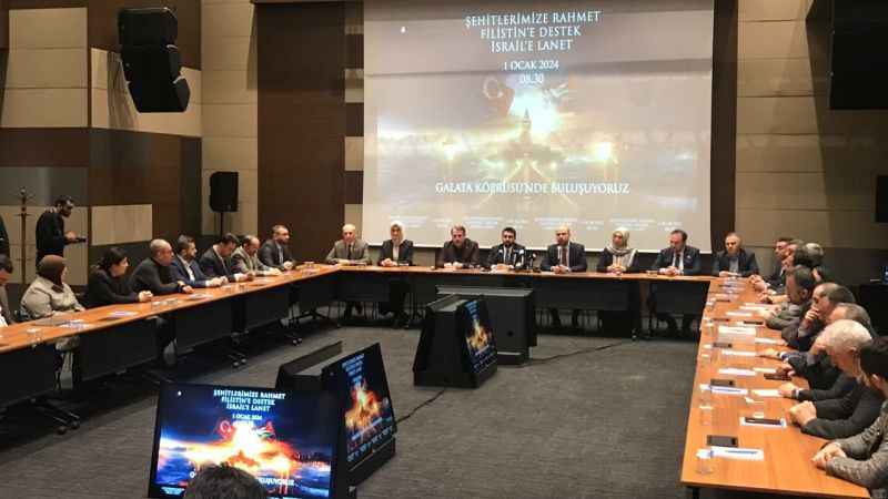 Galata Köprüsü'nde “Şehitlerimize Rahmet, Filistin’e Destek" yürüyüşü gerçekleştirilecek 