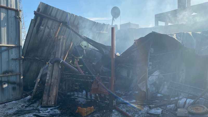 Geri dönüşüm tesisinde yangın