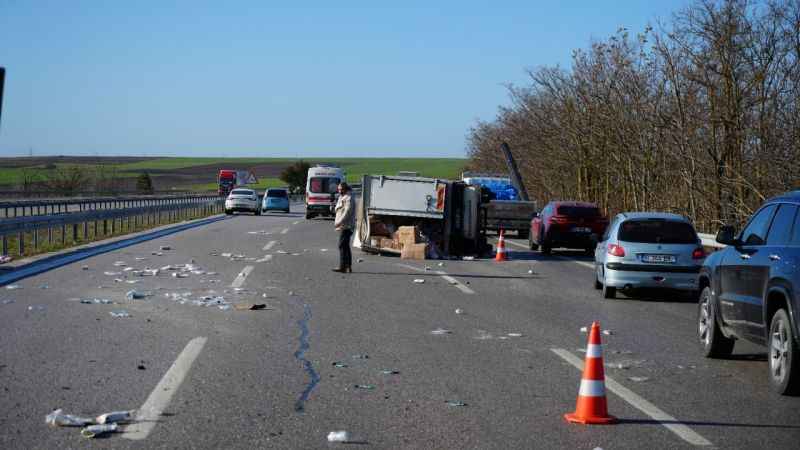 Edirne-İstanbul TEM Otoyolu kısmen trafiğe kapatıldı