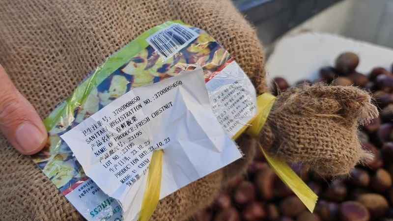 Zehirleme riski bulunan Çin kestanesini satarken yakalandı