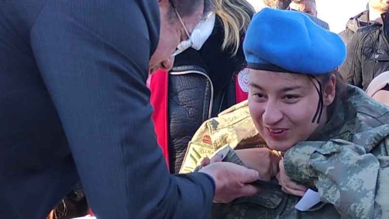 Cumhurbaşkanı Erdoğan şehit ailesinin acısını paylaştı