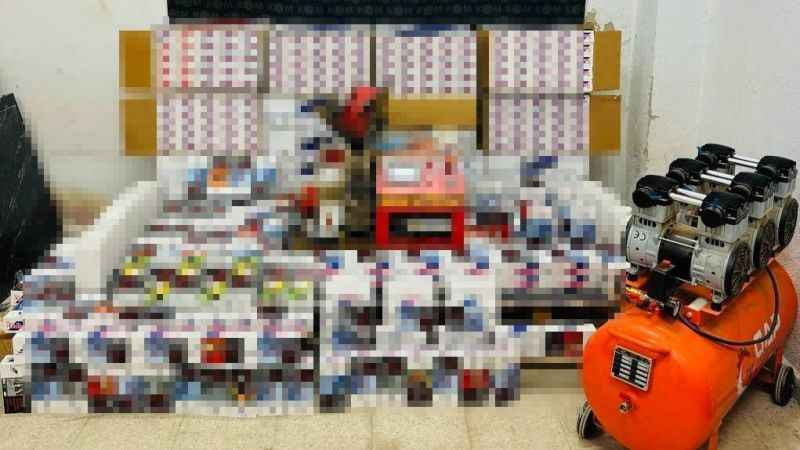 Kütahya'da 108 bin 200 makaron ele geçirildi