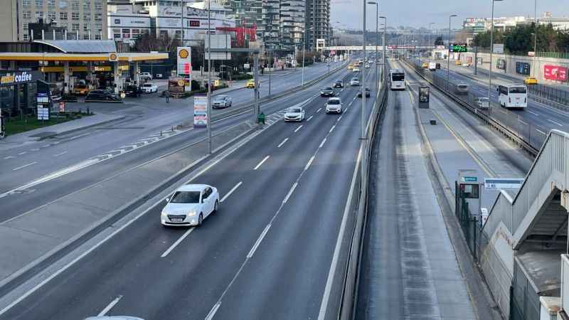 İstanbul'da trafik yüzde 1'e düştü