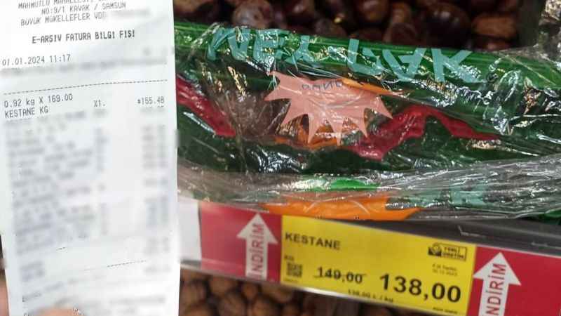 BİM'de raftaki etiket ile kasadaki fiyat farkı tepki çekti