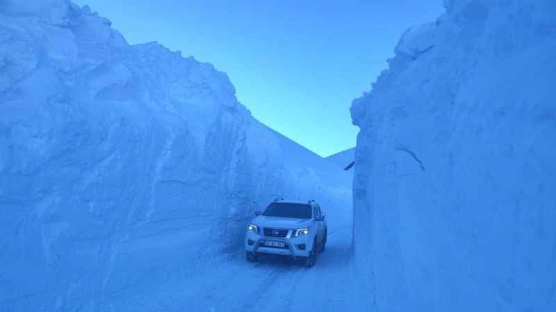 Kar kalınlığı 6 metreye ulaştı