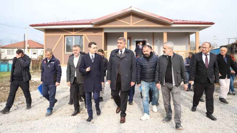 Düzce afet konutlarında sona gelindi