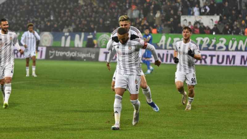 Beşiktaş Çaykur Rizespor deplasmanında farka koştu