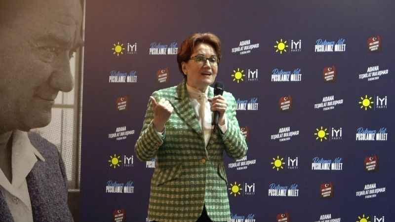 Meral Akşener'den Adana'da açıklama: Başbakan olmaktan vazgeçtim