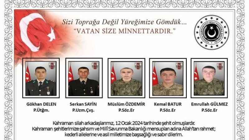 Pençe - Kilit'ten acı haber: 9 Mehmetçik şehit