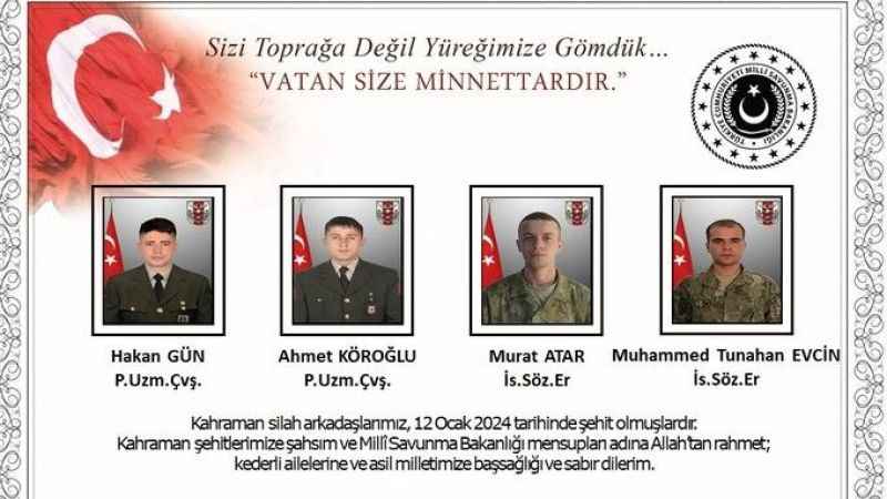 Pençe - Kilit'ten acı haber: 9 Mehmetçik şehit