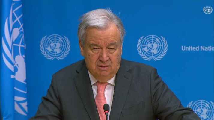 Guterres: Hiçbir şey Filistin halkının cezalandırılmasını haklı gösteremez