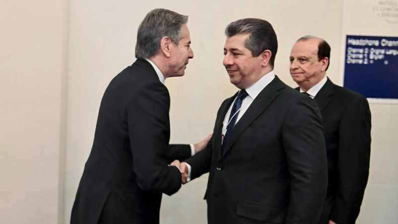 Blinken, Merur Barzani ile Davos'ta buluştu