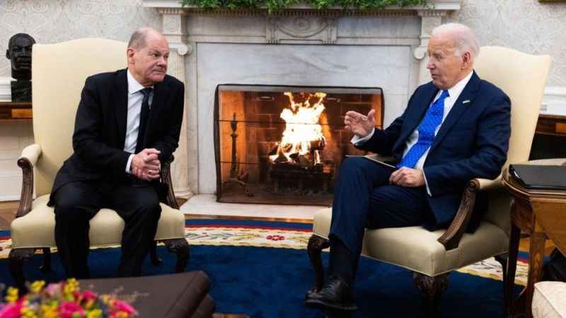 Biden ve Scholz, Ukrayna ile Orta Doğu'yu görüştü