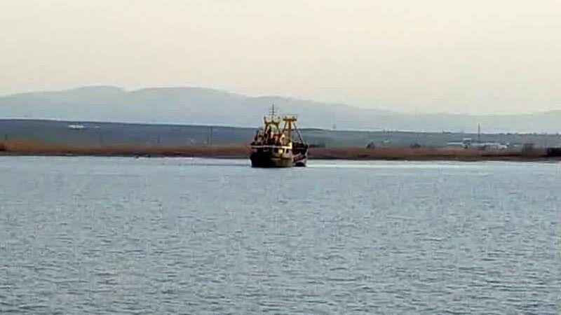 Kargo gemisi İmralı Adası açıklarında battı