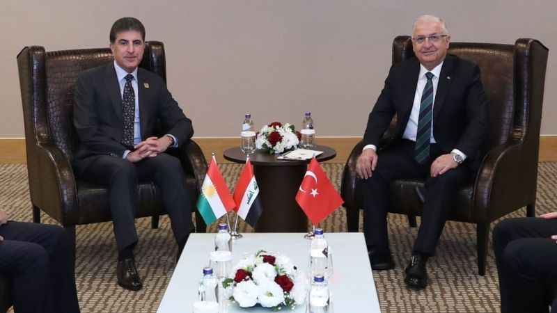 Bakan Güler, IKBY Başkanı Barzani ile bir araya geldi