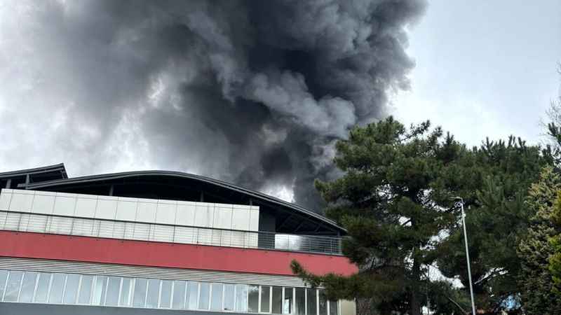 İTÜ Maslak kampüsü içerisinde yangın