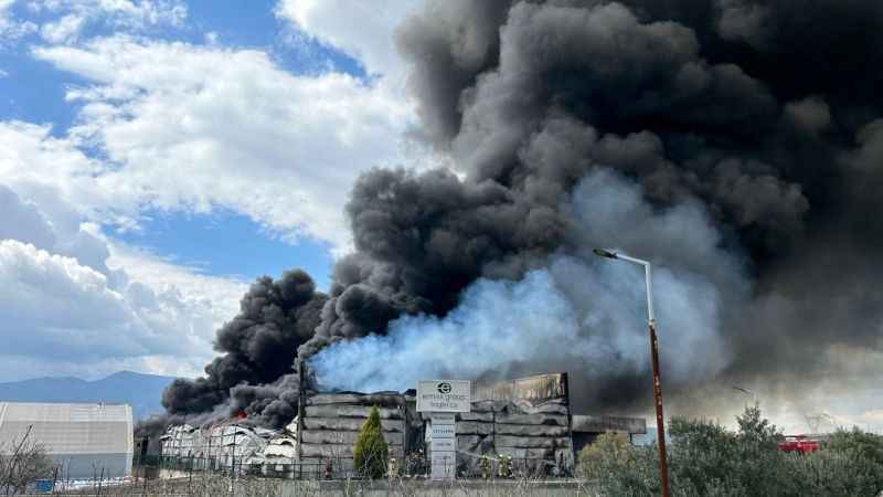 İzmir'de lojistik firmasının soğuk hava deposunda büyük yangın