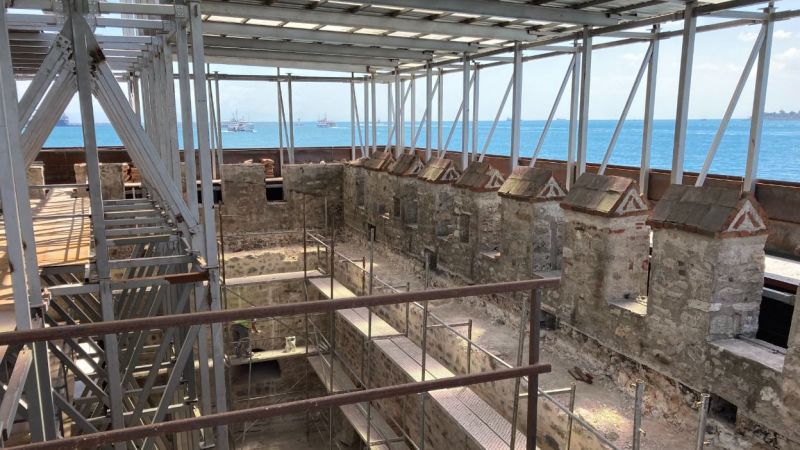 Kız Kulesi'nde Deniz Kumu Kullanılmış! Kız Kulesi'nde Deniz Kumu Kullanılmış!