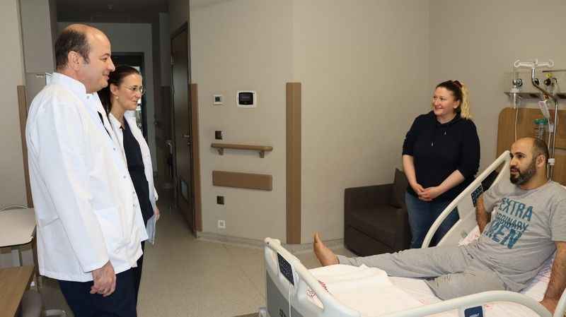 Bursa Şehir Hastanesi'nde şifa buldu