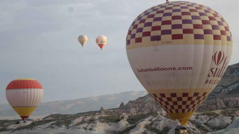 Kapadokya’da balon turlarına hava engeli Kapadokya’da balon turlarına hava engeli