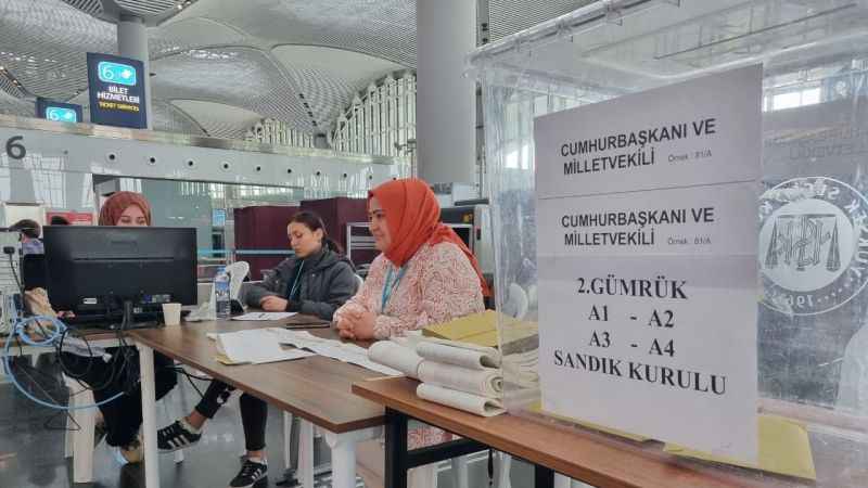 İstanbul Havalimanı’nda oy verme işlemine devam
