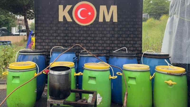 870 litre sahte alkol ele geçirildi