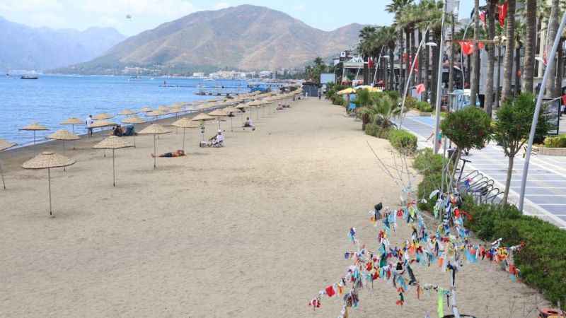 Marmaris plajları sezona hazırlık