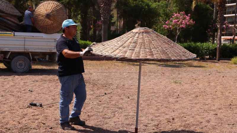 Marmaris plajları sezona hazırlık