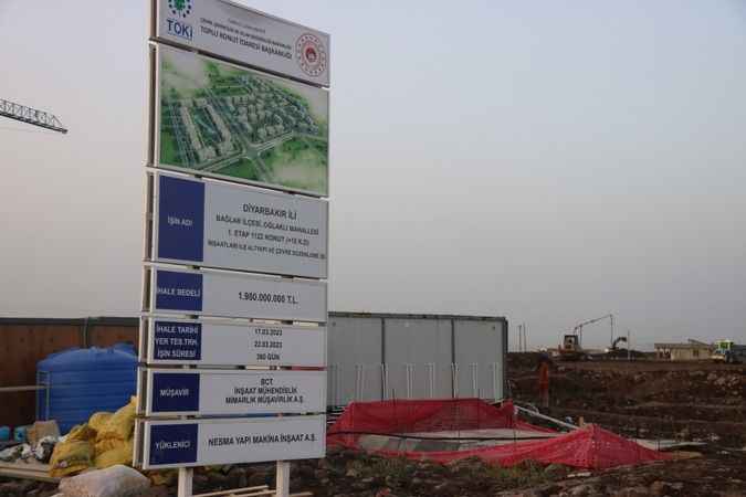 Diyarbakır TOKİ konutlarında çalışmalar devam ediyor