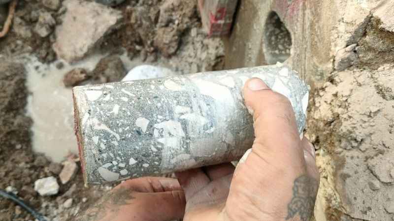 Hatay'da beton örneğinden deniz kumu çıktı