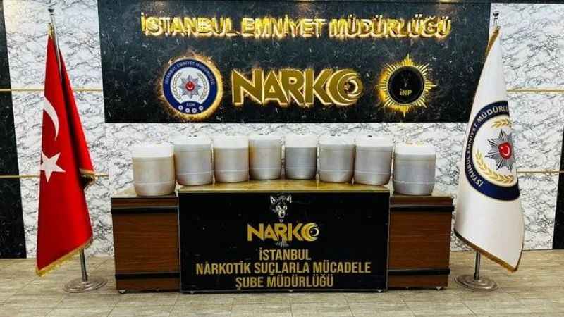 İstanbul'da 530 kilo metamfetamin ele geçirildi